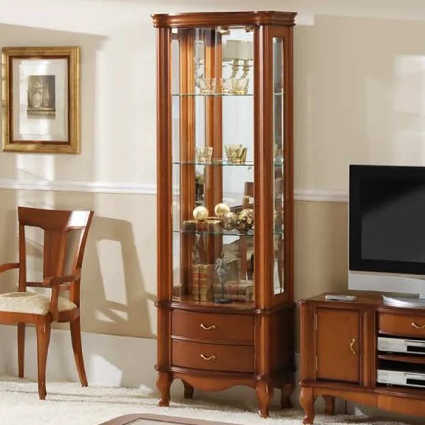 Витрина однодверная с ящиками Cerezo-5  