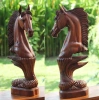 Деревянная фигурка ручной работы "Голова лошади"  